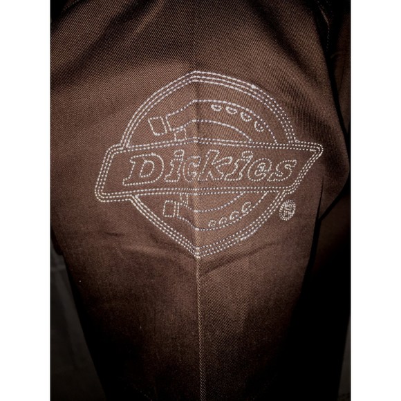 DICKIES Utility Shirt Brown Button Front Relaxed Fit 100% Cotton NEW OLD STOCK - Picture 8 of 10